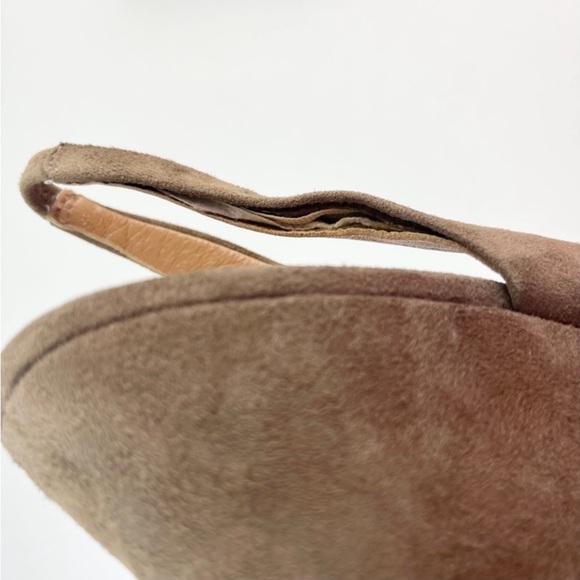 KORS MICHAEL KORS Vivian Peeptoe Suede Wedges Rockabilly Retro Pinup Twee Y2K - Picture 8 of 11